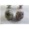 Image 2 : Pair of Porcelain Egg Salt and Pepper Shakers