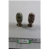 Image 1 : Pair of Porcelain Egg Salt and Pepper Shakers