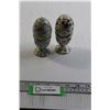 Image 1 : Pair of Porcelain Egg Salt and Pepper Shakers