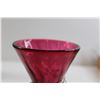 Image 2 : Cranberry Glass Vase