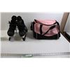 Image 1 : Nike Quest Skates - Size 9.5, Nike Pink Bag - Has Rip