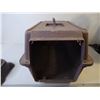 Image 2 : Plastic Pet Carrier-missing door and Pet Food Dish