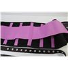 Image 3 : Yianna Pink & Black Back Support Belt (fits up to XL) - Black Belt