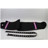 Image 4 : Yianna Pink & Black Back Support Belt (fits up to XL) - Black Belt