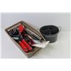 Image 7 : Basket of Kitchen Ware Items - Metal Cutlery Holder