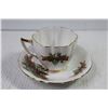 Image 4 : (5) Assorted Tea Cups w/Saucers - Windsor - Japan - Royal Grafton - Roslyn
