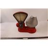 Image 1 : Antique Toledo Scale Co. Store Scale - Re-Painted , Missing Screw's & Front Glass
