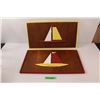 Image 2 : Handmade Wooden Sail Boat Wall Hangings