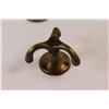 Image 5 : Brass Door Mail Slot, Door Stop, Coat Hanger, Candle Holders & (3) Copper Scoops