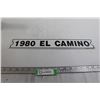 Image 1 : 1980 El Camino Sign - 18" x 3"