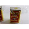 Image 4 : (2) Keen's Mustard Tins, (2) Glass Jars