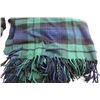 Image 3 : Polyester Fabric - 6 yards, Tartan Throw, Black Velvet Decorating Fabric - 2 yards