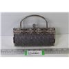 Image 1 : Fancy Clutch Purse w/Metal Handle & Chain Strap