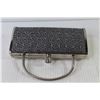 Image 3 : Fancy Clutch Purse w/Metal Handle & Chain Strap