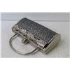 Image 6 : Fancy Clutch Purse w/Metal Handle & Chain Strap
