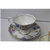 Image 2 : Royal Albert Tea Cup & Saucer - Windsor Tea Cup & Saucer - Royal Dalton Tea Cup & Saucer - Glass Vas