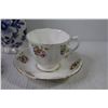 Image 2 : Royal Albert Tea Cup & Saucer - Queen Anne Tea Cup & Saucer - Royal Vale Tea Cup & Saucer - (3) Cera