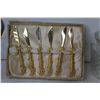 Image 2 : Glass Cake & Dainty Pedestal Platters - Cheese Knife Set - Glass Sugar Bowl