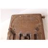 Image 4 : Antique Cream Separator Side Table & Antique Cast Iron Fire Pot Door Patent No.113239 ( Baffles Oper