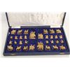 Image 2 : Vintage Persian Chess Set - Carved Wooden Pieces in Case (Minor Damage to Case)