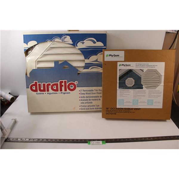 Octagonal Gable Vents - 18  PlyGem (NIB) & 22  Duraflo (NIB)