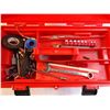 Image 2 : Red Plastic Tool Box with Contents