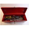 Image 2 : Red Metal Tool Box with Contents