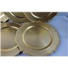 Image 2 : Set of 8 -13" Gold Plastic Serving Trays