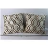 Image 1 : (2) Couch/Chair Pillows - Satin Finish Material