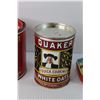 Image 3 : Prince Albert Tobacco Canister, Quaker Oats Tin, Peace Pipe Tin