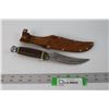 Image 1 : Buffalo Knife w/Leather Holder - 10"