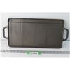 Image 1 : Non-Stick Griddle for BBQ - 16"x9" - Some Surface wear