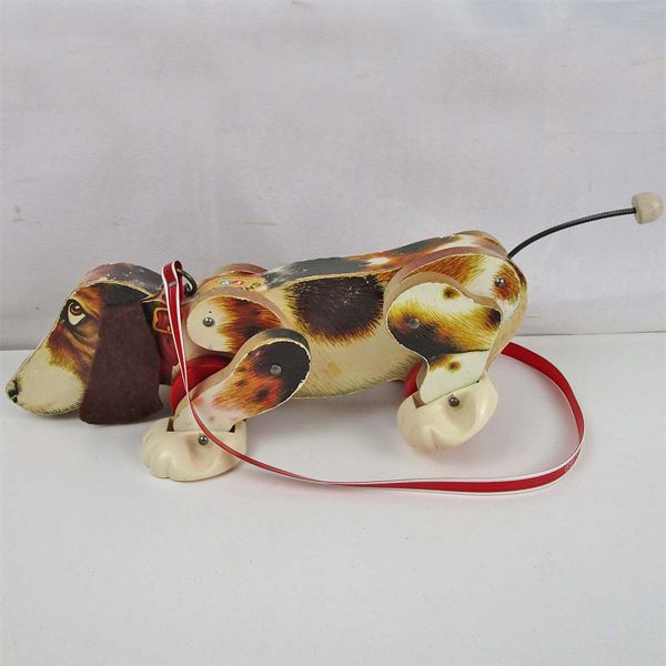 1961 Fisher Price "Snoopy" Dog Wood Pull Toy