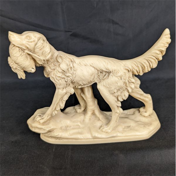 Irish Setter Ivorex Statue by A. Santini - Made in Italy