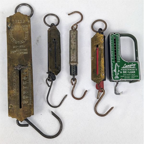 Lot of 5 Vintage Fish Scales