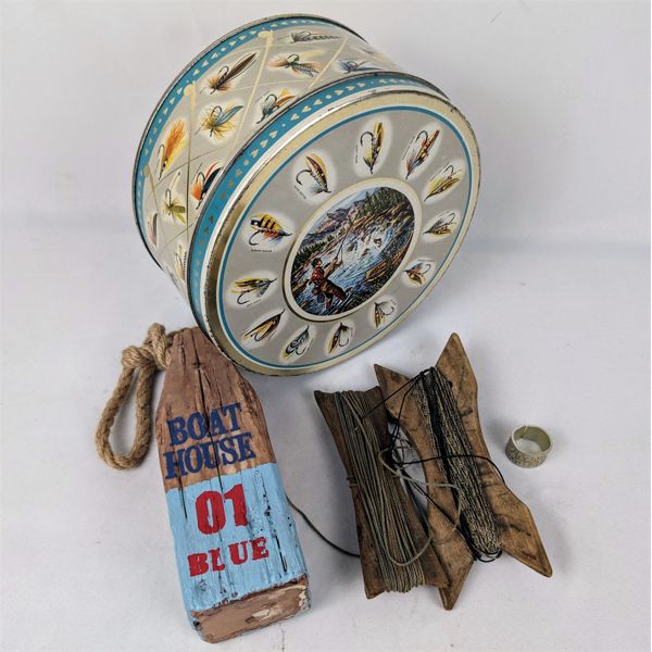 Lot of Various Vintage Fishing & Wildlife Items