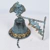 Image 1 : Vintage Metal Bell for Wall with Rabbit