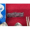 Image 10 : 8 Place Setting WM Rogers & Son Silver Plate Silverware In Wood Box
