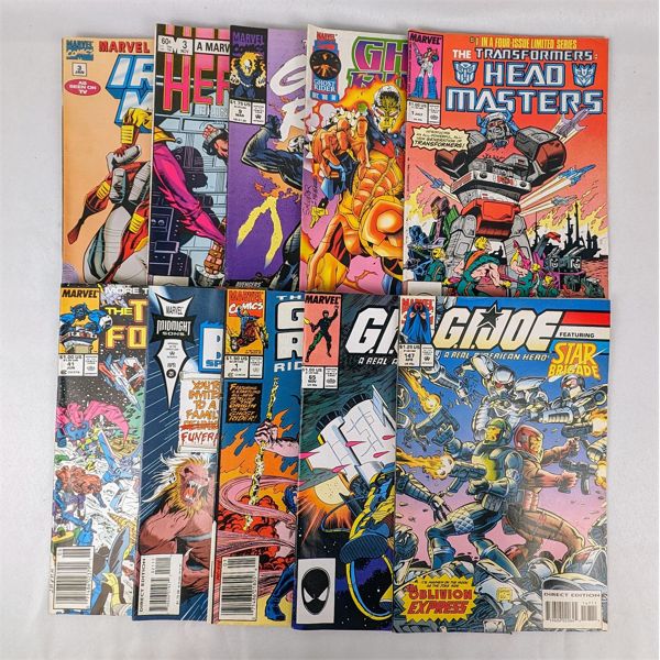 Lot of 10 Vintage Marvel Comic Books