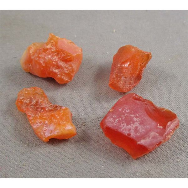 Lot of 4 Premium Fire Opal