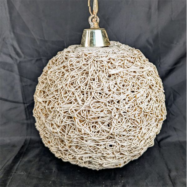 Vintage Spaghetti Swag Lamp 
