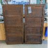 Image 1 : Set of 2 Vintage Solid Wood Doors 60" x 28"
