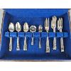 Image 3 : 37 Pieces Community Silver Plate Silverware In Wood Box