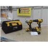 Image 1 : DeWalt DCD780 20V Drill, DeWalt DC885 20V 1/4 Impact, Charger, 2 Batteries, 