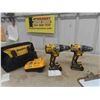 Image 1 : 2 DeWalt 20V Drills 1/2" Drive ; DCD997C + DCD791 - 2 Batteries, Charger, Soft Case