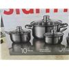 Image 2 : New Star Frit Stainless Steel Cookware Set - 10 pc