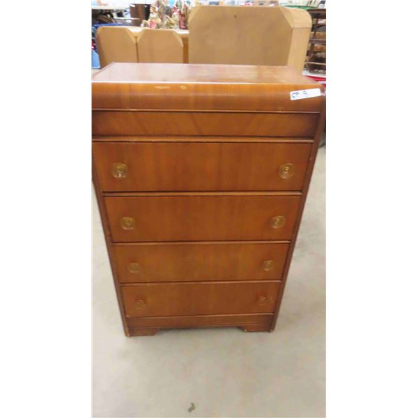 Dresser- 4 Drawer Waterfall 18" x 30" x 46"