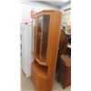 Image 2 : Corner China Cabinet - Teak 76" Tall up to 34" by up to 24"