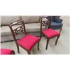 Image 5 : 4 Matching Walnut Dining Room Chairs