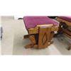 Image 6 : Oak Gliding Rocker with Ottoman